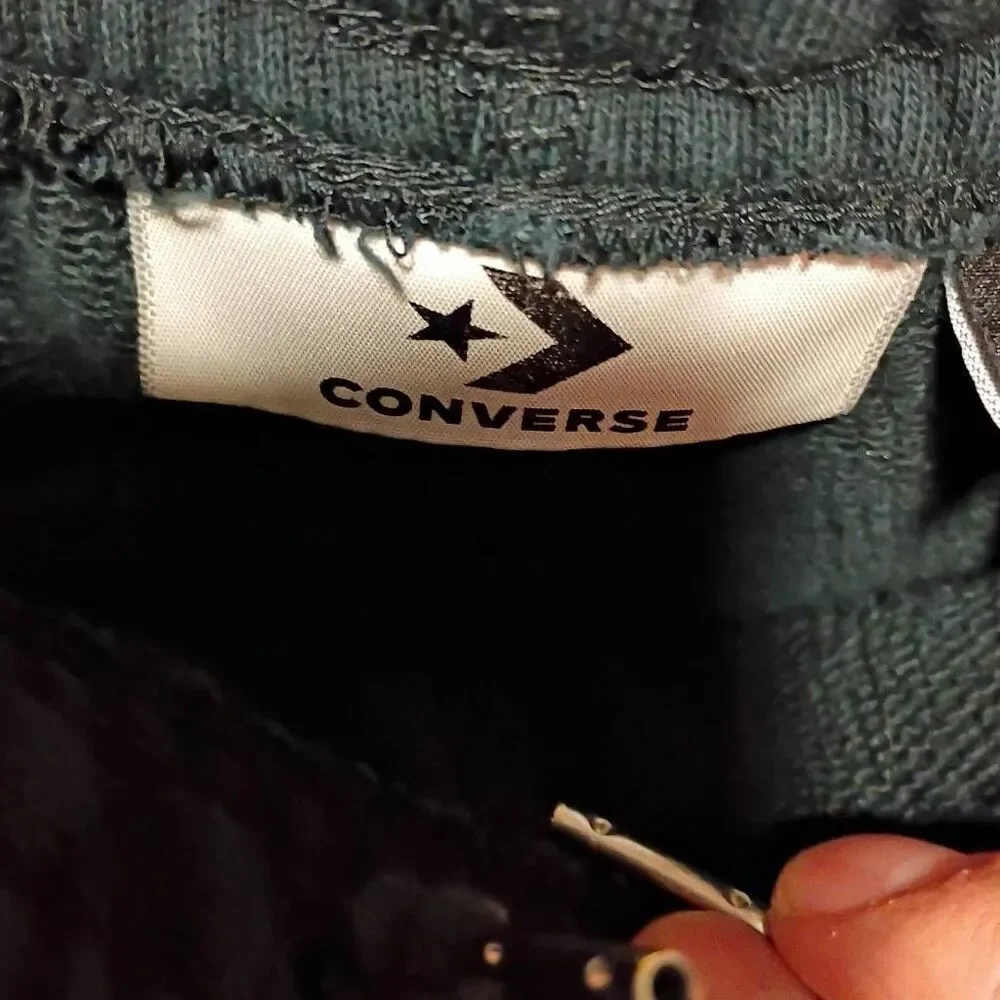 Converse Chuck Taylor Daily Paper Athletic Pants Small Black